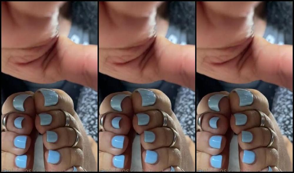 Deedeericanfeet Onlyfans As Requested In Blue Toes And Toerings Sexy Closeups