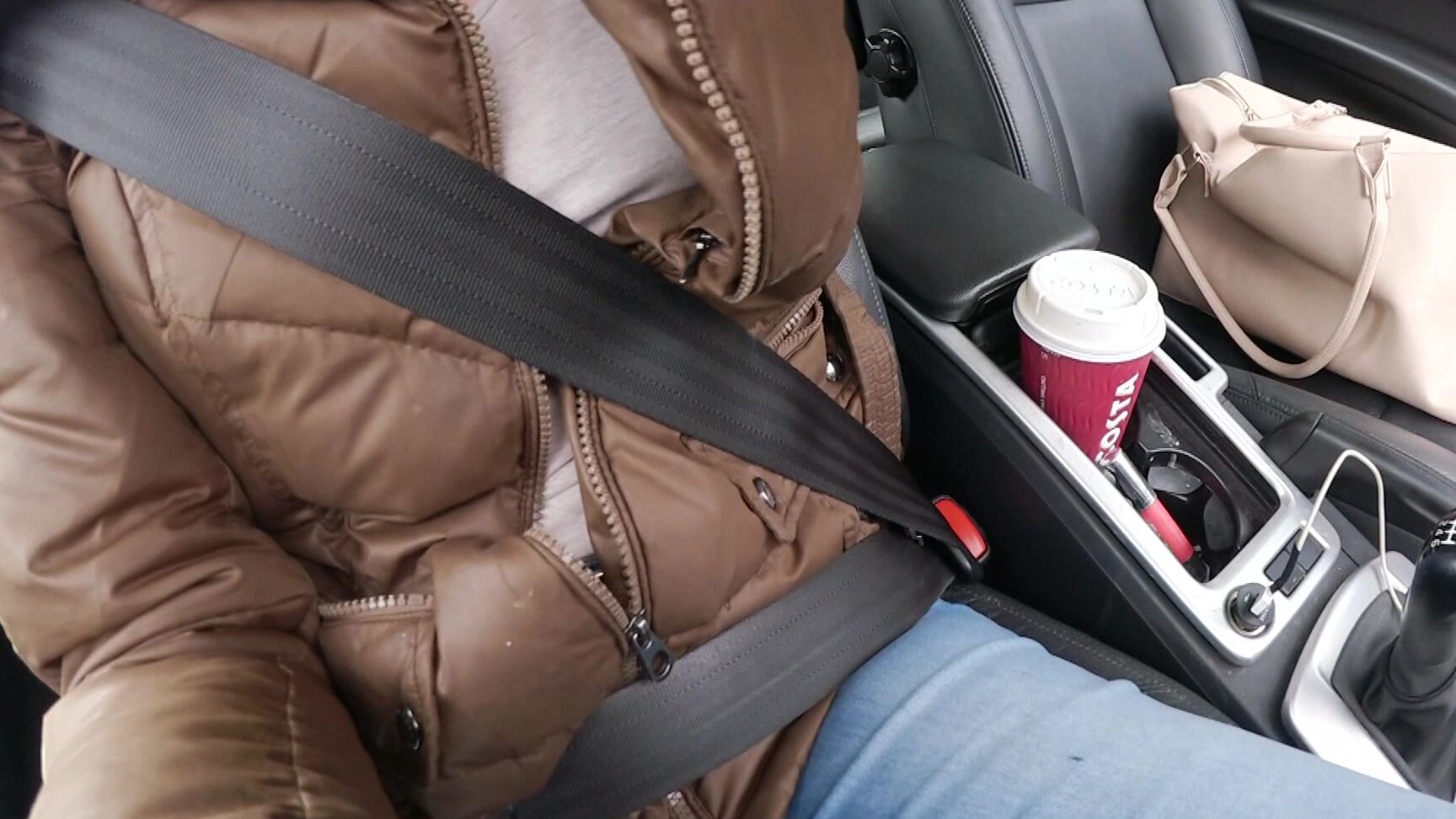 Sophia Smith Seat Belt Fetish Hd