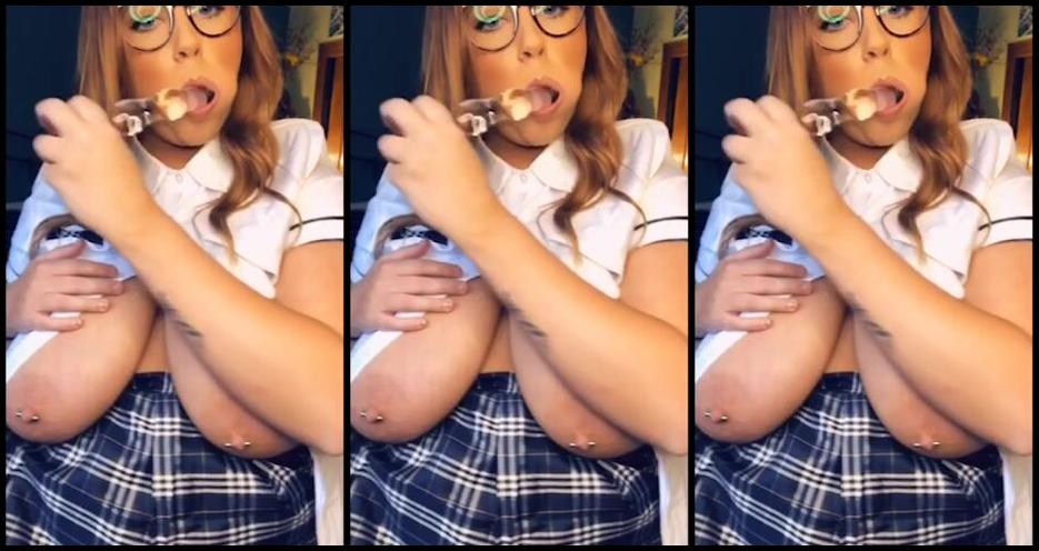 BBW, Big Boobs, Squirting, School Girl, Solo Female thikkixnikki sch--l girl skips class to play with her ManyVids