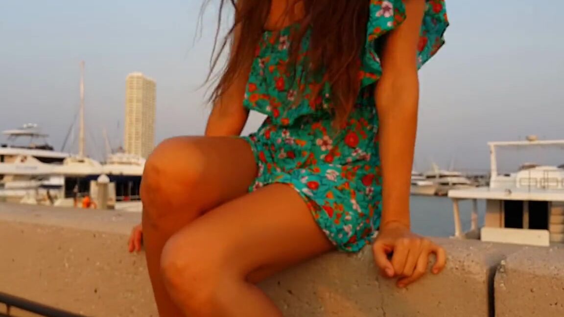 dream4angel no panties at yacht club during evening walk Pornhub