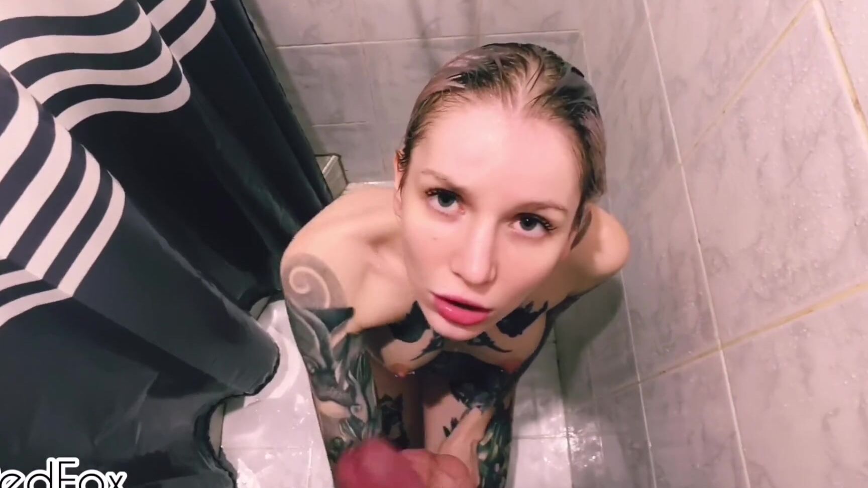 Red Fox In The Shower Dormitory Young And Wet Student Fucked In The Mouth Redfox PornHubPremium