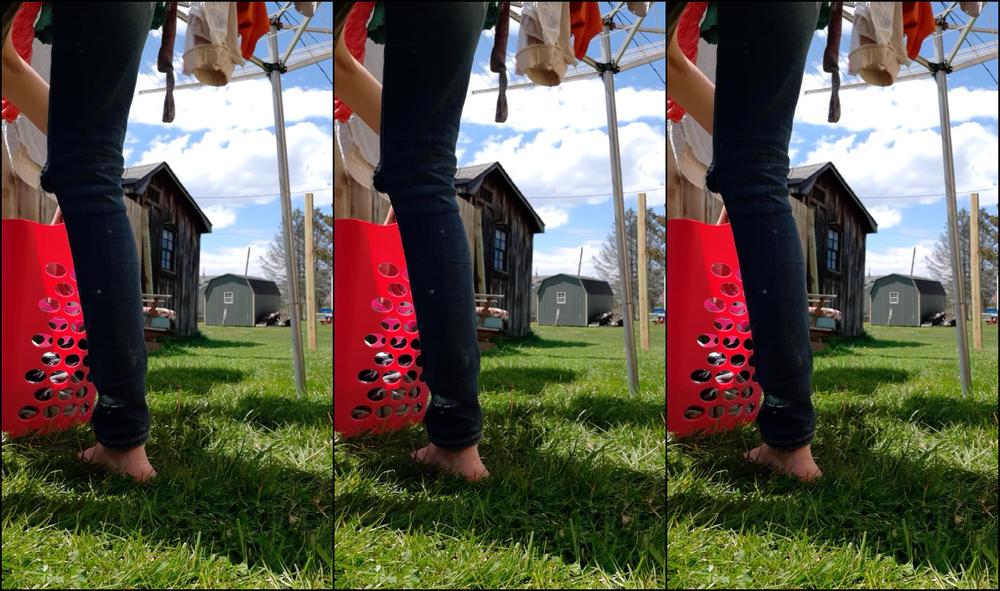 Hippiefeet Keep Me Company While I Hang Laundry Out I Can T Wait To Have The Fence Up So I Can Be Na