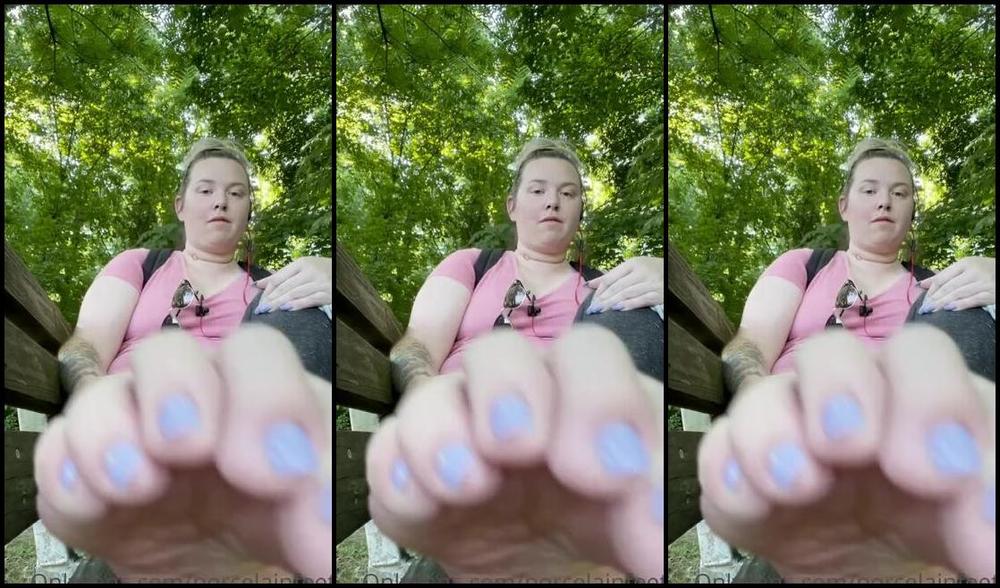Porcelain Goddess Aka Porcelainfeets Onlyfans Video From The Park This Morning