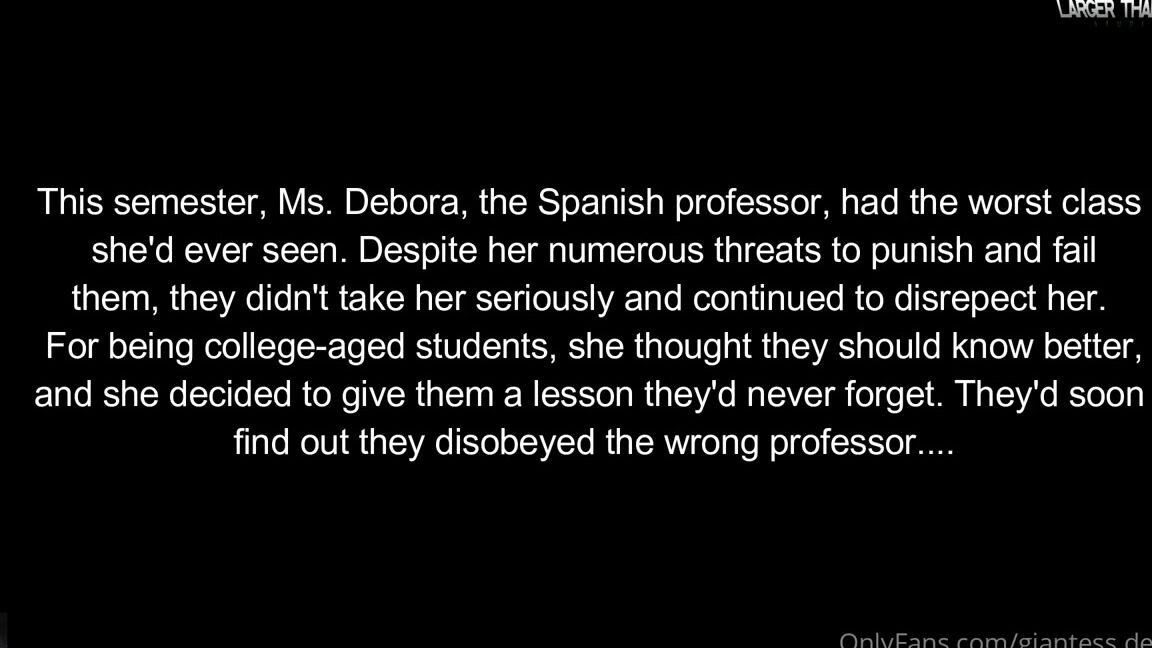 Giantess Debora Nicknamed Giantess Debora Onlyfans Giantess Spanish Teacher Became A Megagiantess Sfx Editor Giantessclips Full Vdeo 14Min Only 15 E0