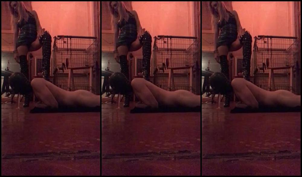 Ladydarkangeluk Onlyfans 4 Min Video Clip Of My Session Getting My Sub To Suck A Dildo Stuck To The Floor