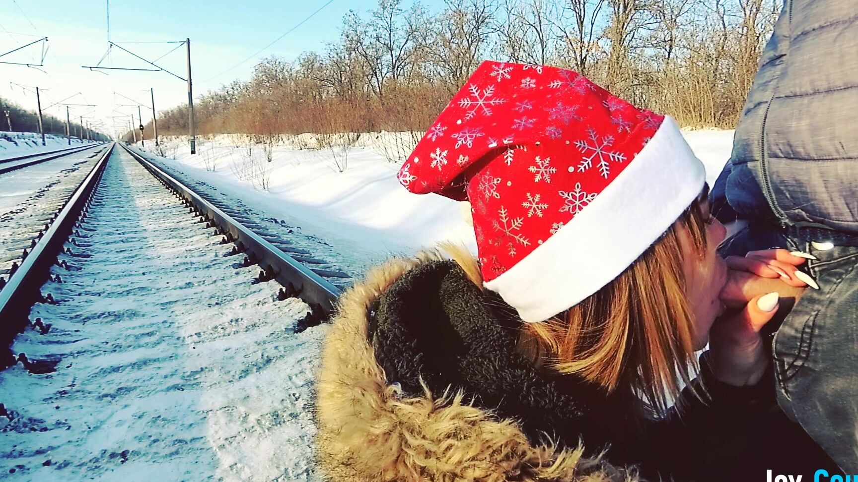 Jane Brown Winter outdoor amateur blowjob on the railway Pornhub