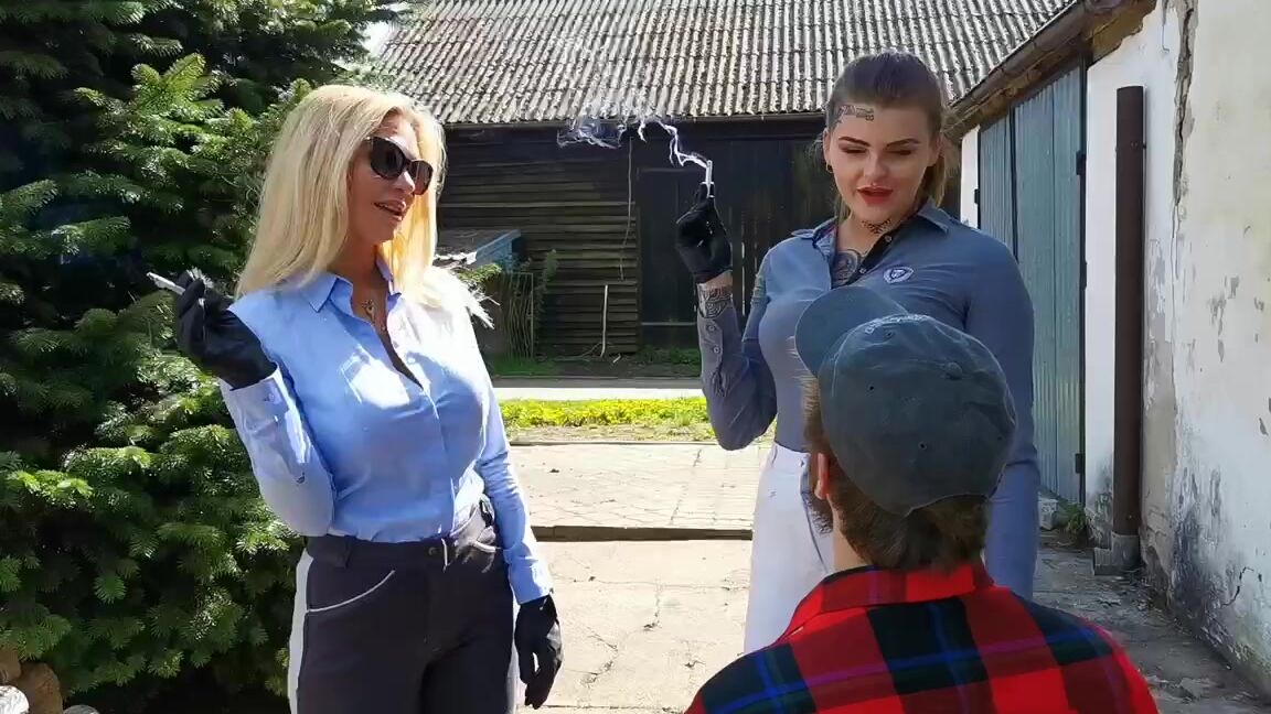 Sin Sisters Stable boy turned into ashtray Liara Sin amp Melisande Sin iWantClips