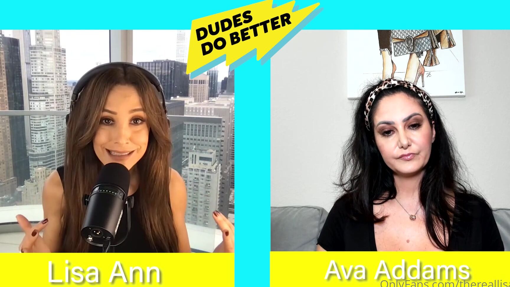Thereallisaann This Week Ava Addams Joined Me On Dudes Do Better I Love This Woman