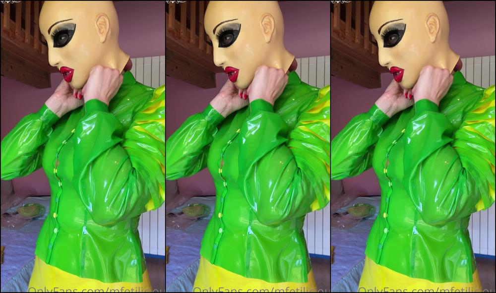 Mfetilicious Dressing Up In A Bizarre Doll Outfit To Create Some Strange Kind Of Punk Look Fo