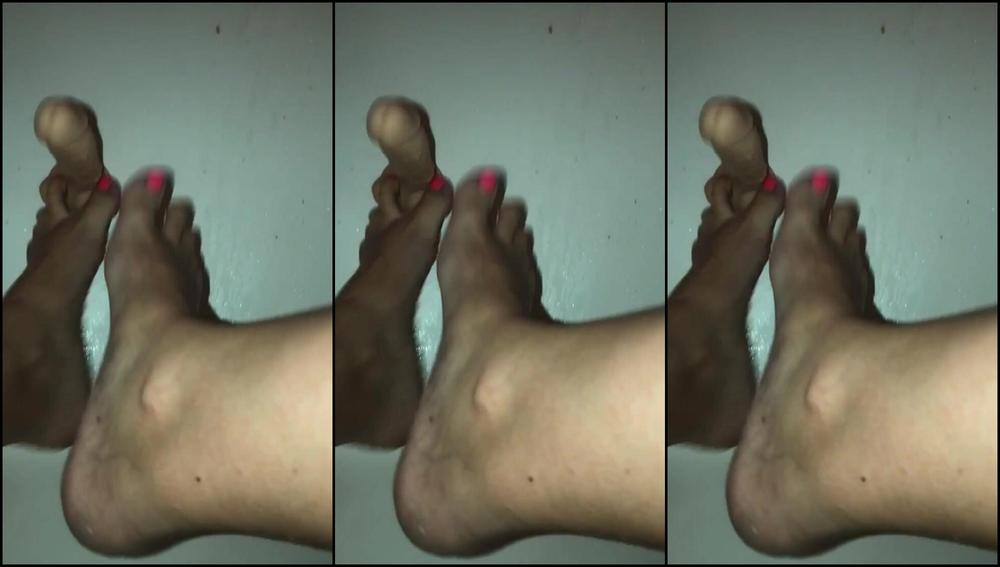 Rachelraine Foot Job With Hot Pink Toenails