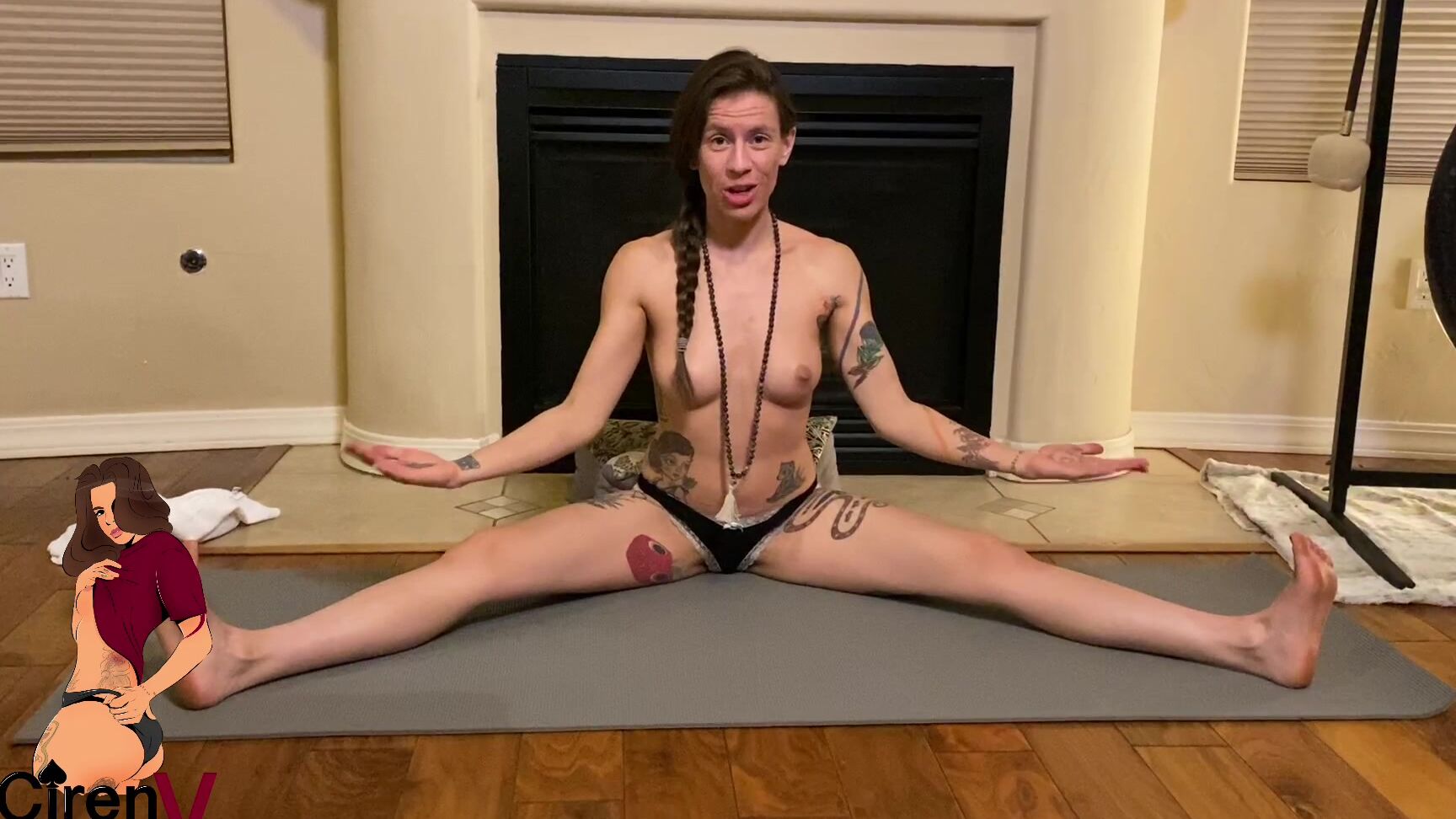 ciren verde topless yoga instruction cock tease manyvids