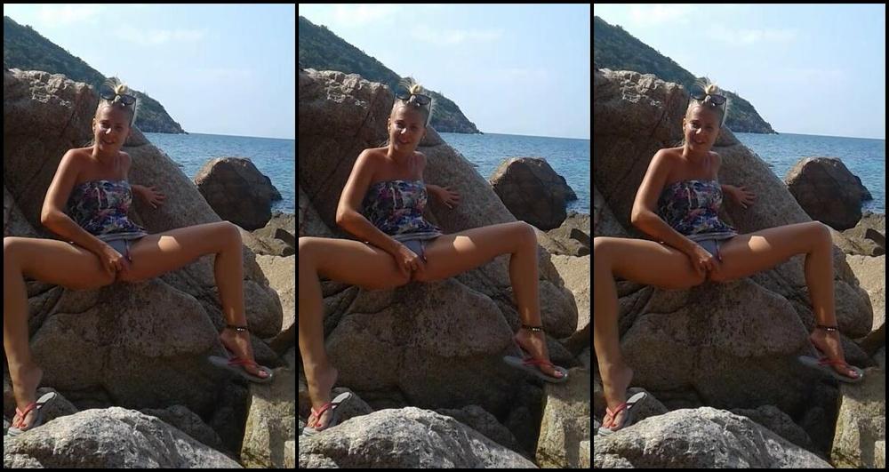 Missanja Squirting At Public Rocky Beach Vip Pussy Com