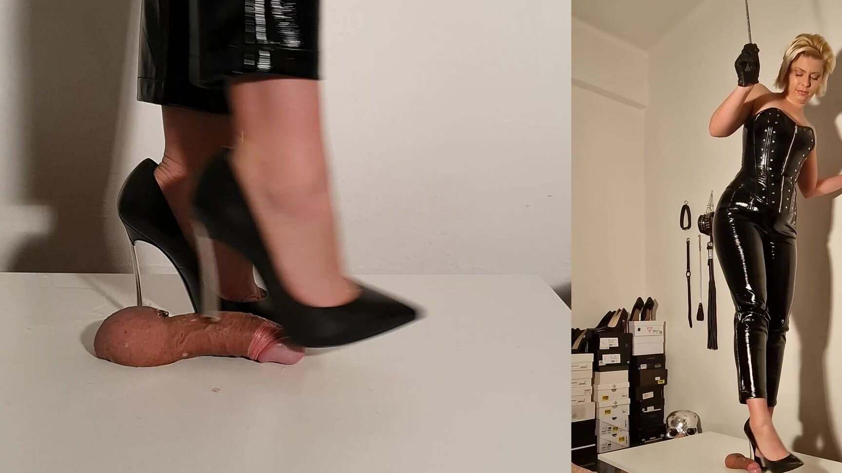 High Heels Goddess Lady Latisha S Trample Shoejob In Casadei Blade Pumps Close Up Uhd K One Of The Mos