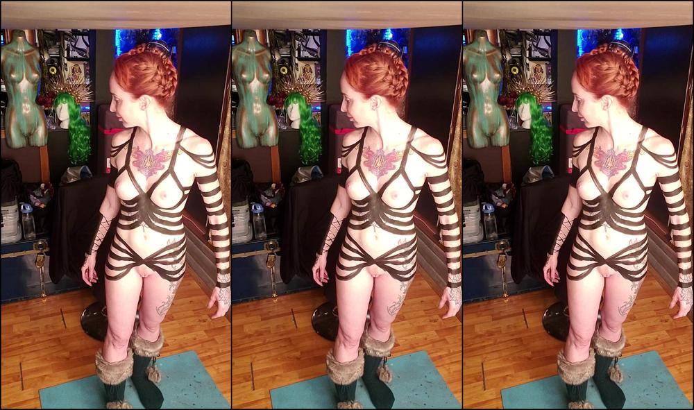 Caelyx Time Lapse Hours Of Bodypaint For A Fetish Zombie Fantasy Theme