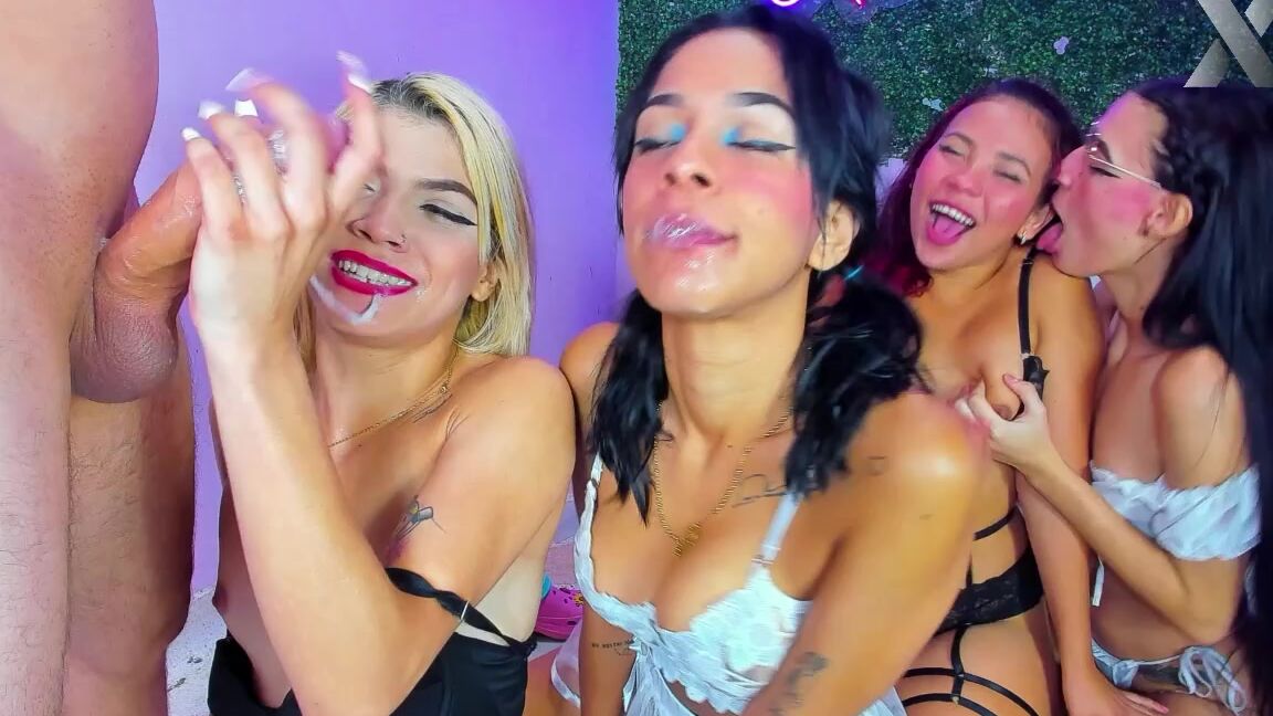 Xlivestudio Part Of These Cute Sluts Swallow Cum