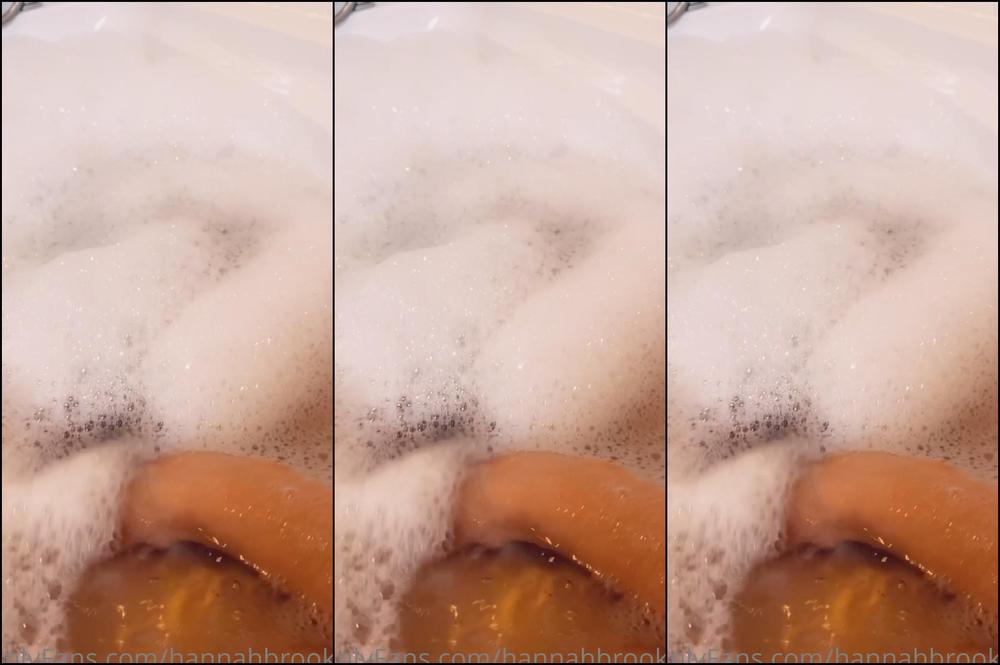 Hannahbrooks Getting Naughty In A Hot Bubble Bath Xxx
