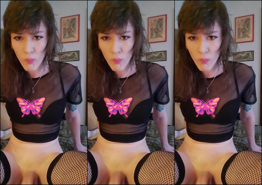 Tsrosemarie Dying Of Horniness I Stroke My Hard Cock Until I Shoot Cum All Over The Place And On My Fa