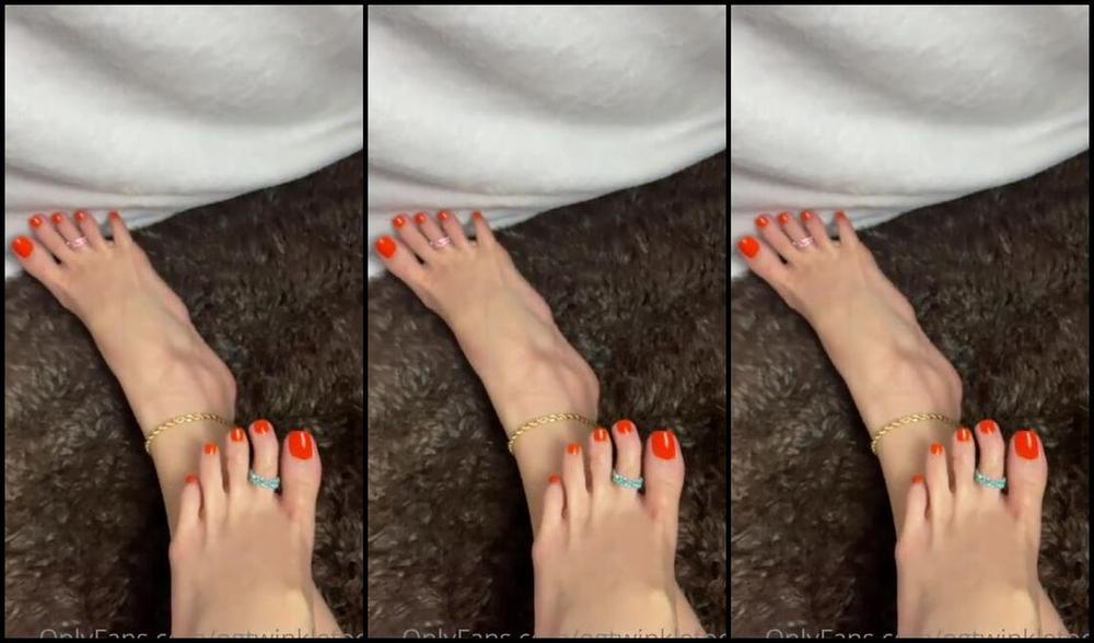 Waifu Jess Nicknamed Waifufeetmilkog Onlyfans Orange Toes Oil Joi