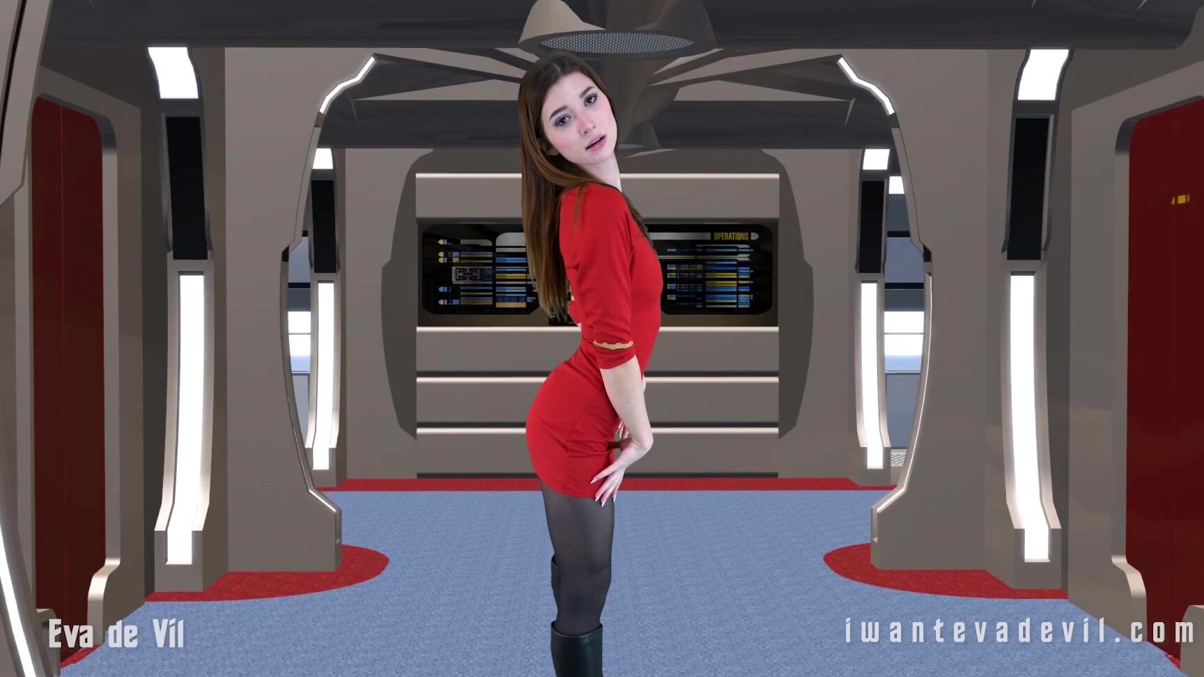 Eva de Vil 2020 03 23 USS Eva Galactic Domination JOI, Cuck, Edge, Training, Countdown, Humiliation Clips4Sale