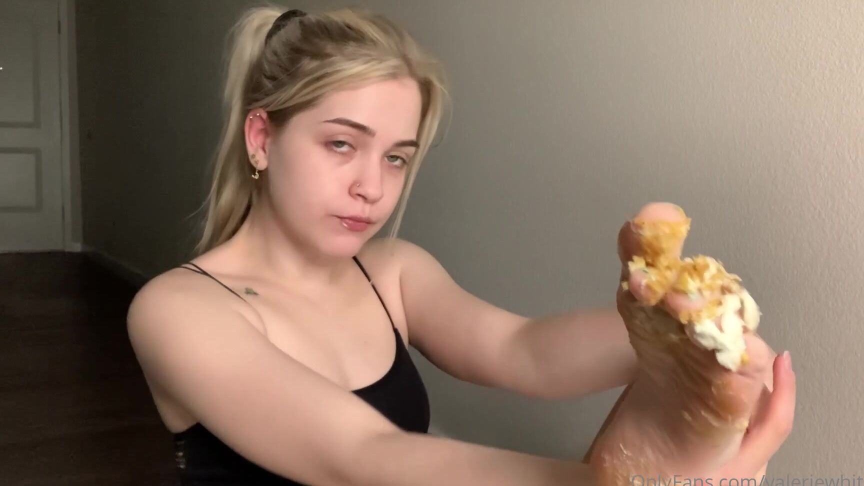 Valeriewhitebby Crushing Some Cupcakes With My Feet And Licking It Off