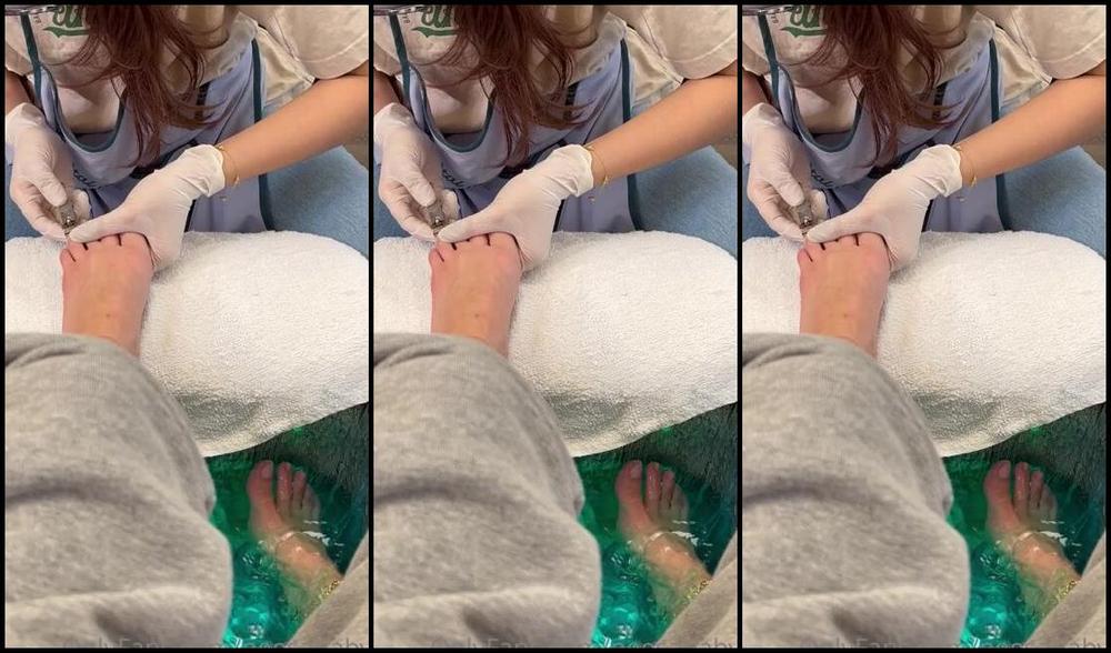 Footprincessx1 Nicknamed Footprincessx1 Onlyfans Pedi Time 2