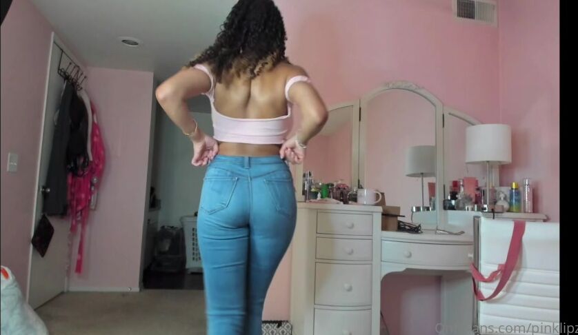 Pinklipz Xo Jean Booty Tease For The Daddy