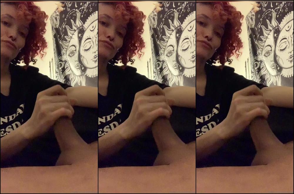 hera69rockstar-08-03-2020-172220237-girl-friend-gets-bored-of-jerking-of-his-dick-and-at-the-end-she-denies-him-to-cum