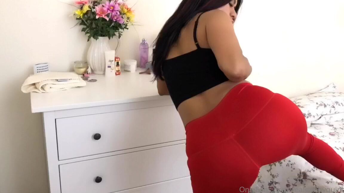 Realgabbyquinteros 288874657 05 06 2020 My Red Tights I Like To Wear These Sine They Are Transparent When I Do Squats