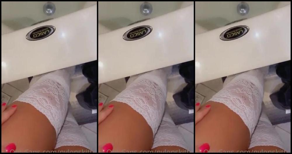 Nylonskitten Nicknamed Nylonskitten 07 27 2022 Onlyfans Video Wetlook Water Play Asmr Sounds No Speaking In My Long Lace Top Socks By Request This