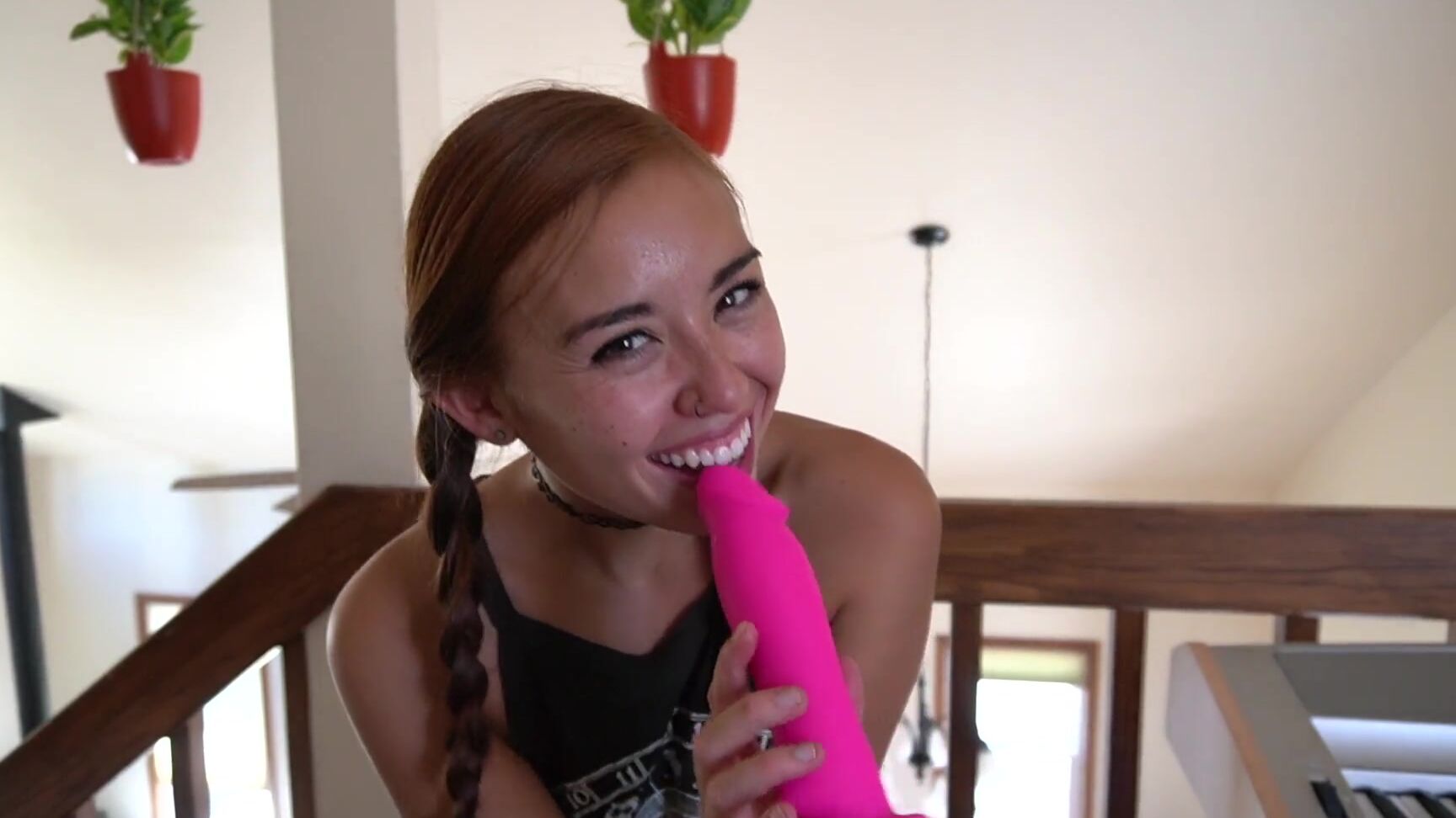 Dildo Sucking, Funny, Pigtails, Silly Faces, Silly Sluts brandibabes playful silly face dildo sucking ManyVids
