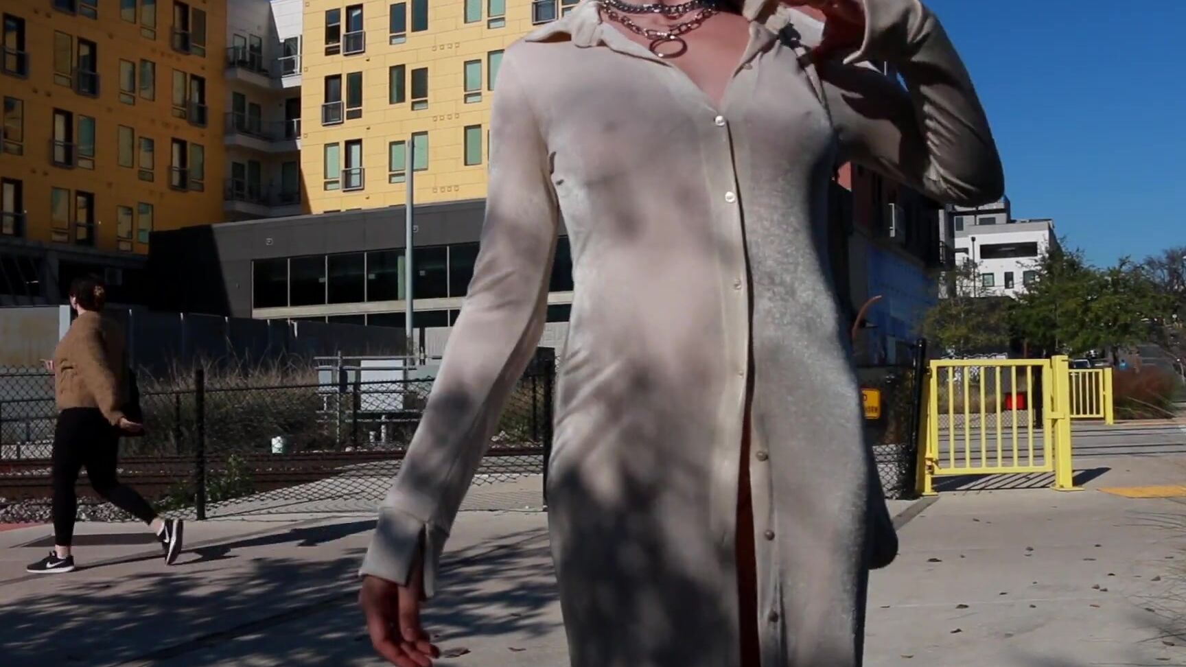 CosmicKitti teasing out in the town Pornhub