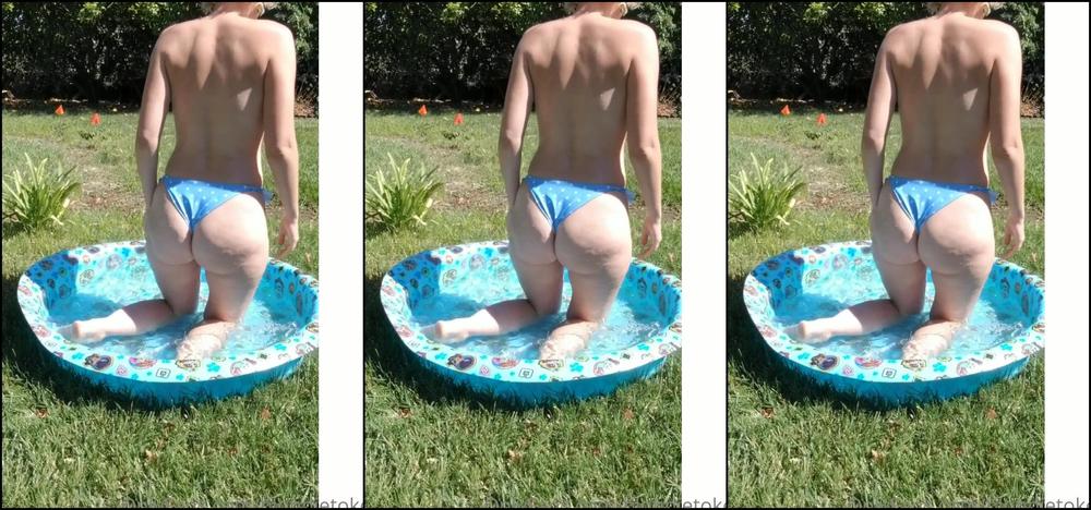 Blondieblooms What A Perfect Sunny Day To Take A Dip In My Pool Do