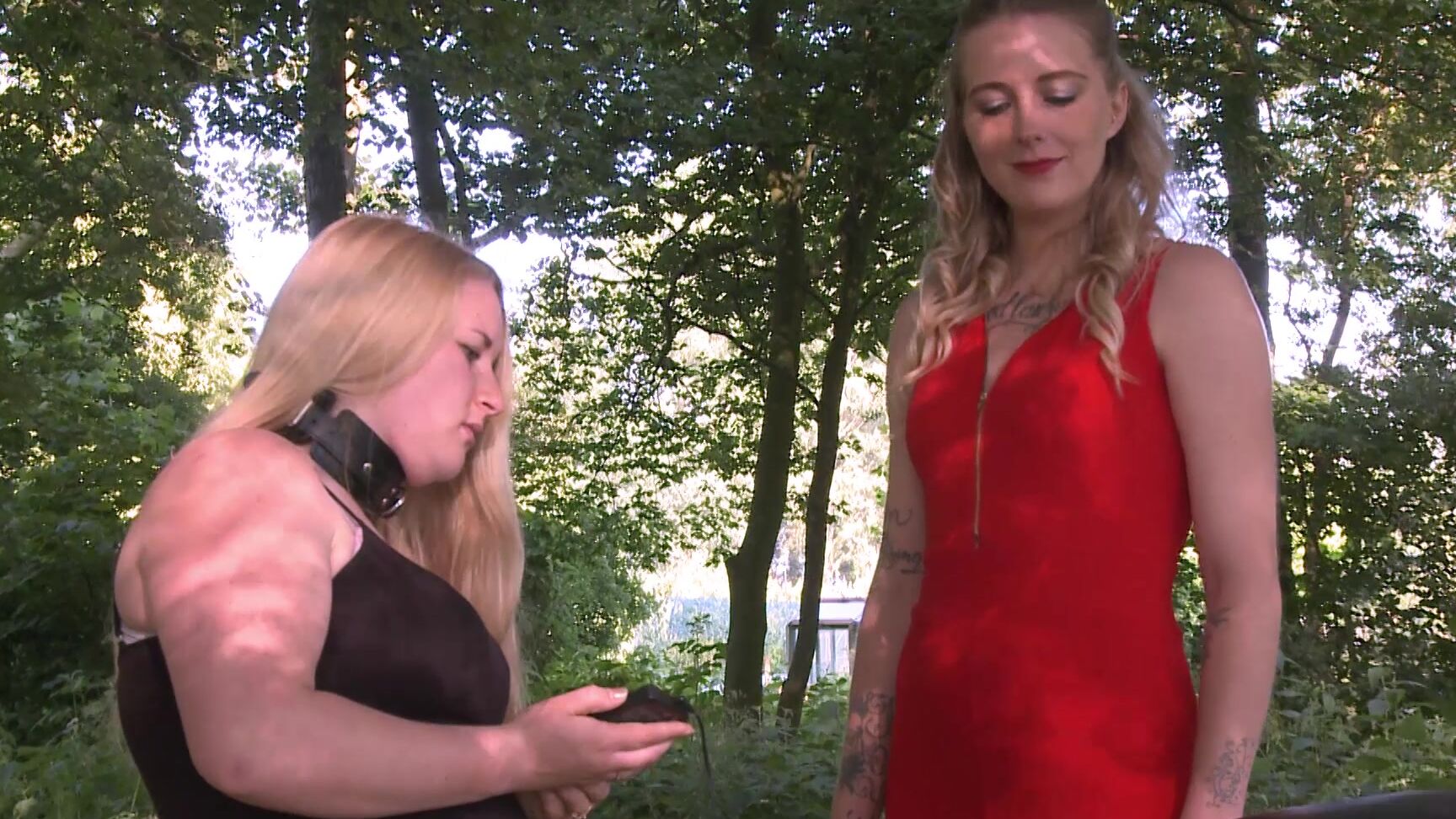 BDSM,Domination,Double Domination,Slave training,Submissive Sluts dmmovies a walk with the slaves ManyVids