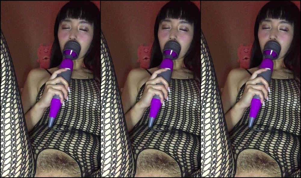 Asian, Hitachi, Stocking, Masturbation, Oil maricahase sexy body stocking girl play with hitach ManyVids