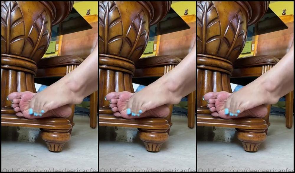 Deedeericanfeet Onlyfans As Requested Under My Table View