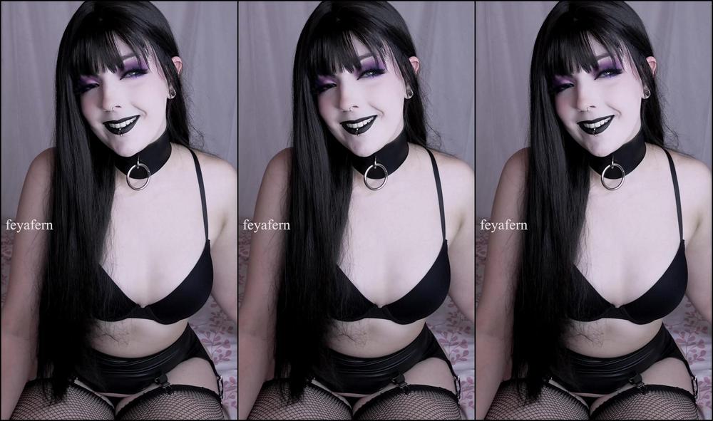 Femdom,JOI,Gothic,Petite,Amateur feyafern gentle femdom goth joi ManyVids