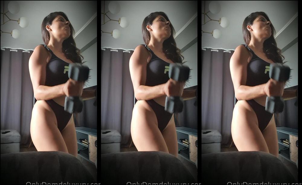 Goddess Domdeluxury After One Intense Workout My Routine Is Followed By Another Edging Gooning Workout