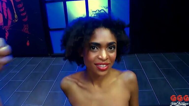 Brazilian, Bukkake, FacialCumshot, Ebony, Group, Blowjob GGG - Luna Sperma Superstar №1 GGG