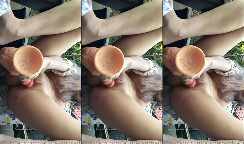 Audreyandsadie Sucking You Dry And Fucking To Completion I Love Fucking In My Garden I Had To Be