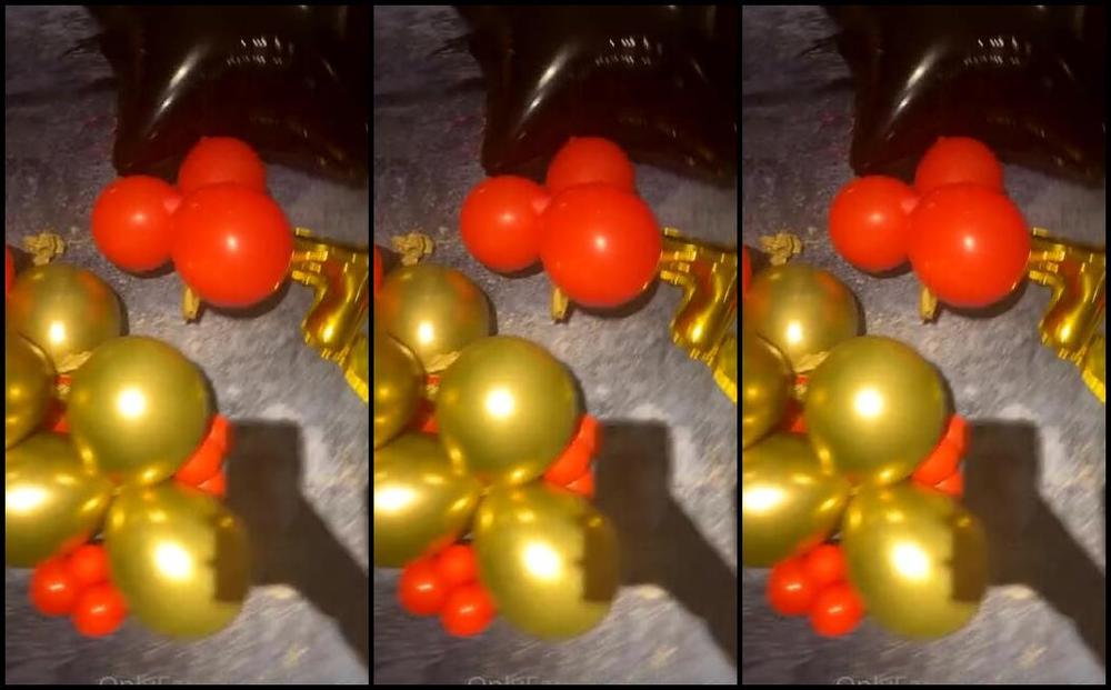 Miss Harriet Nicknamed Redtoes Onlyfans Balloon Popping In My Louboutins Long Red Nails