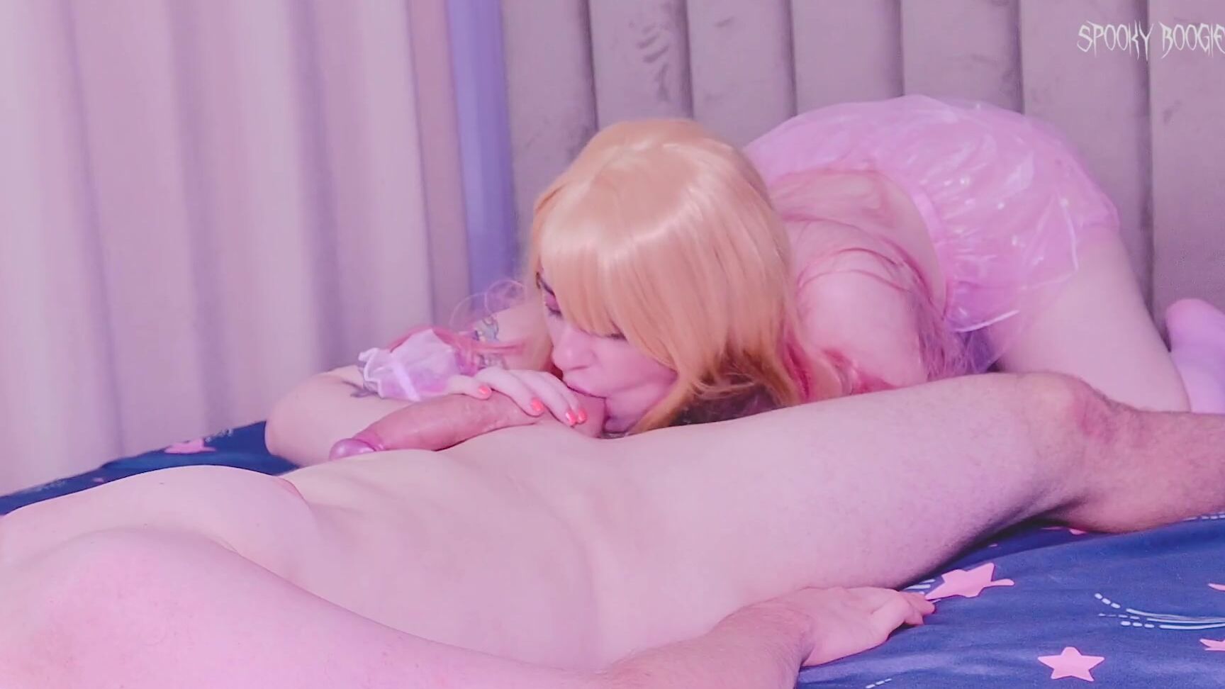 Spooky Boogie Barbie doll Spooky Boogie dressed up as Marin Kitagawa and got full holes in cum on porn casting Pornhub