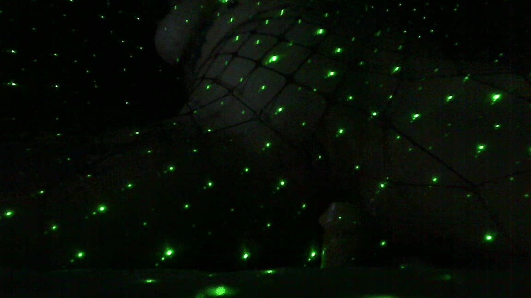 Satanica Satanicas Green Laser Light Dildo Show