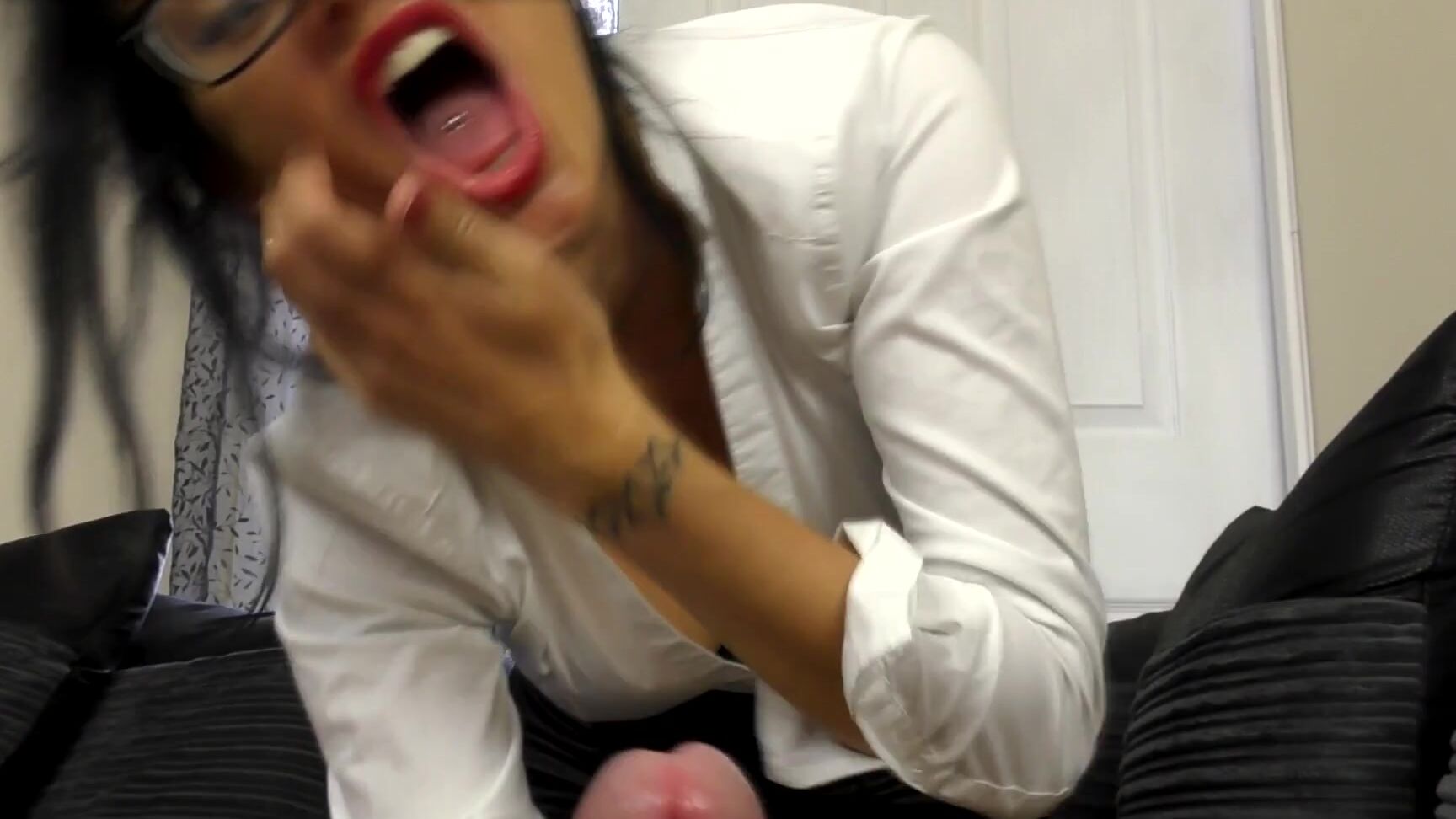 Cassieclarke Boss Licks You For Mins Until You Explode Video Secreatary Look With Black Tight Skirt