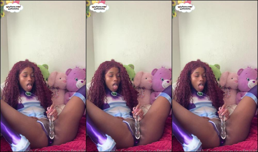 Softtitlita Starfire Watch How She Relaxes After A Long Day Of Being A Teentitian Anal Plug Gla