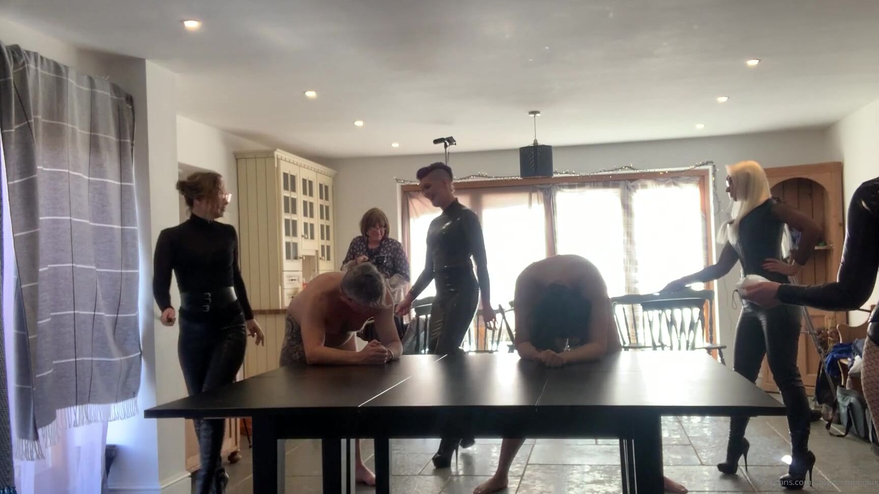 Lady Dark Angel Trying To Break The Last Two Slaves