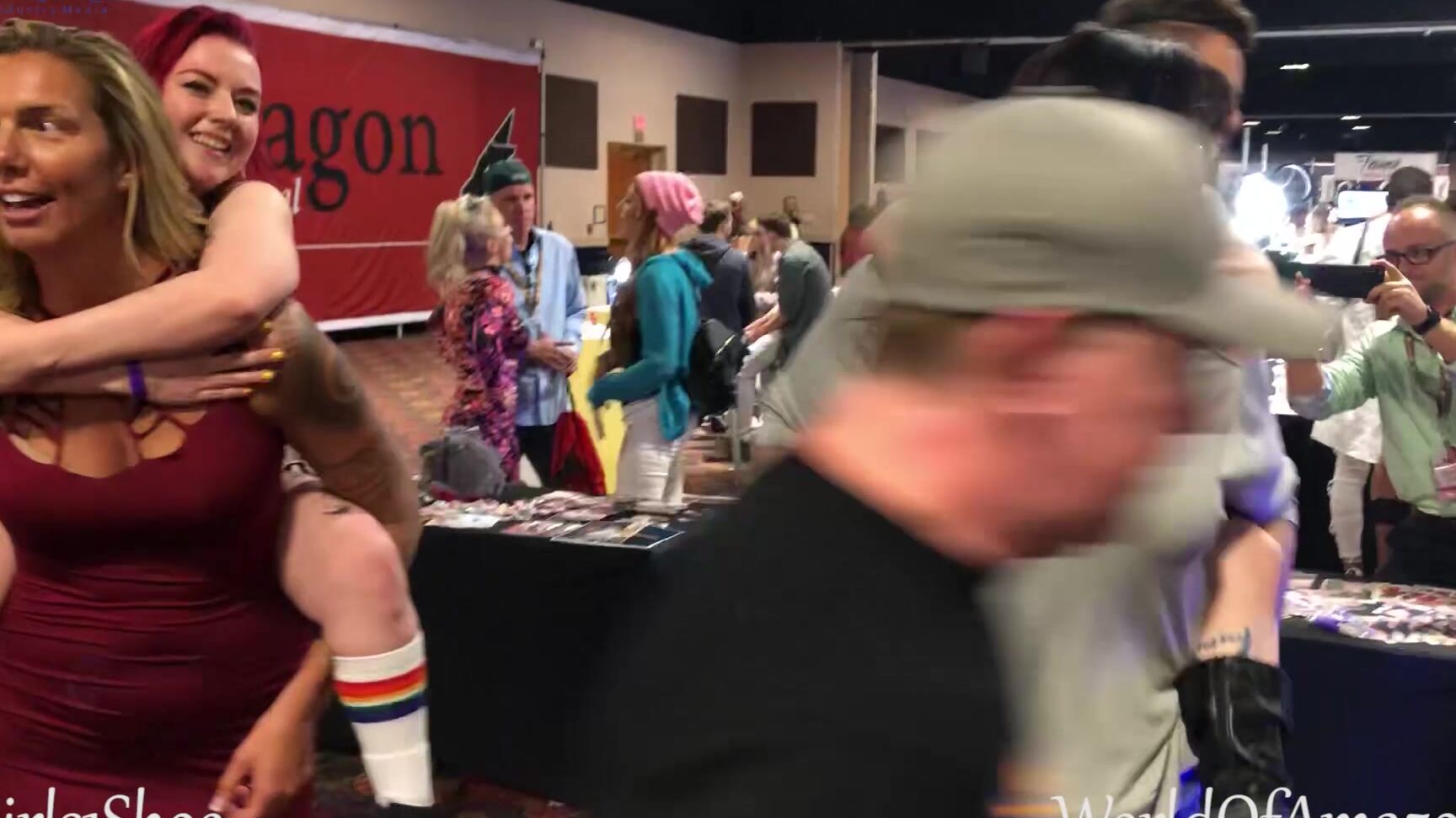 Nikki Sequoia Public Piggy Back Rides At Exxxotica