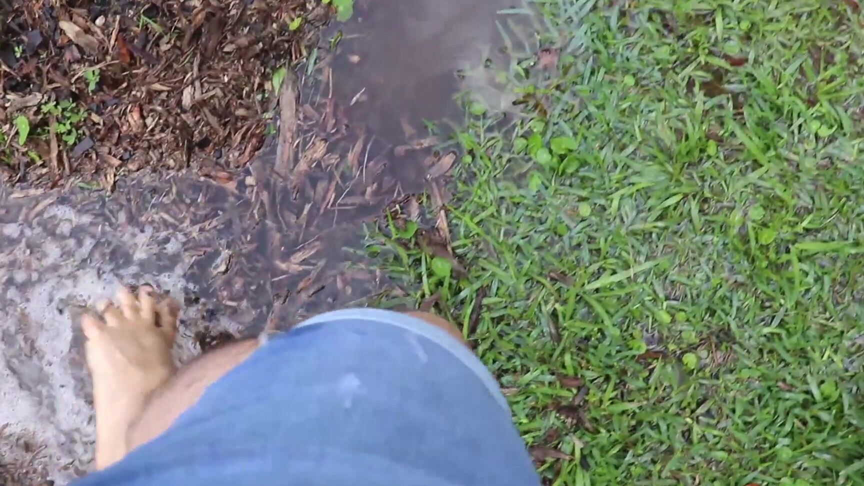 Silverthorne Pov Wet Outdoor Feet