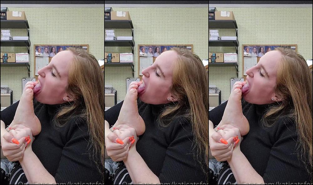 Katicatsfeet My Soles Tasted Sooo Good At Work This Morning Full Length