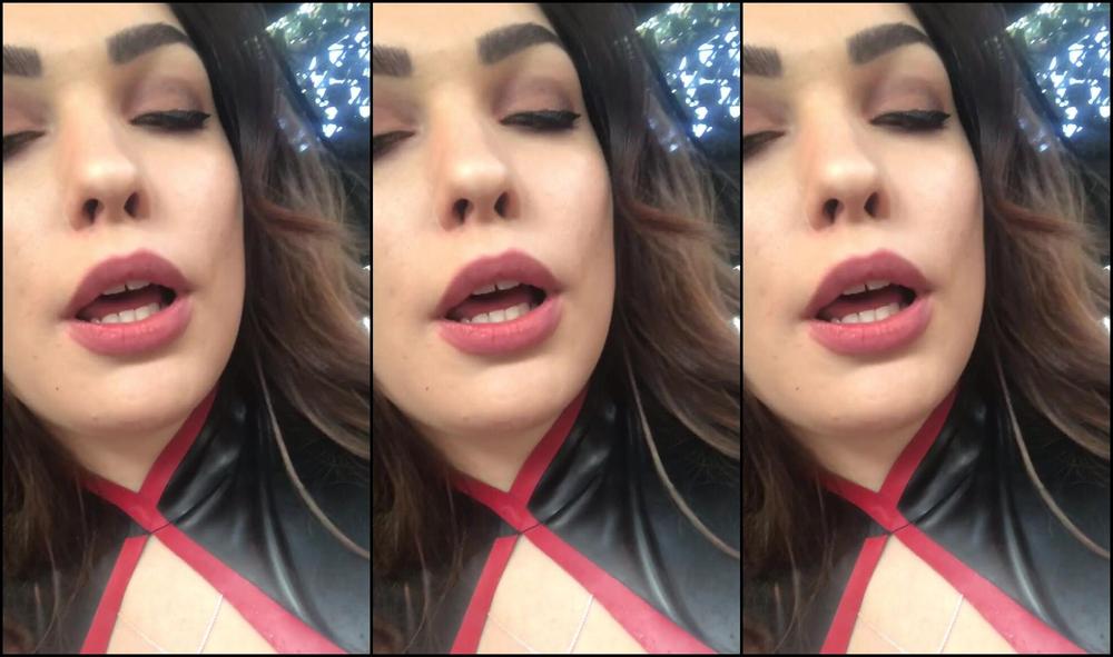 Goddess Gynarchy Asing My Rubber Hog Tied Tv With My Cigar Smoke