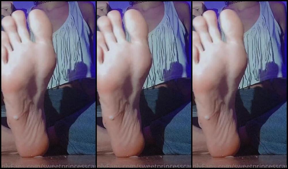 Sweetprincesscandy Nicknamed Sweetprincesscandy Onlyfans Close Up Spitting On My Toes And Soles With A Little Armpit Peekaboo From When